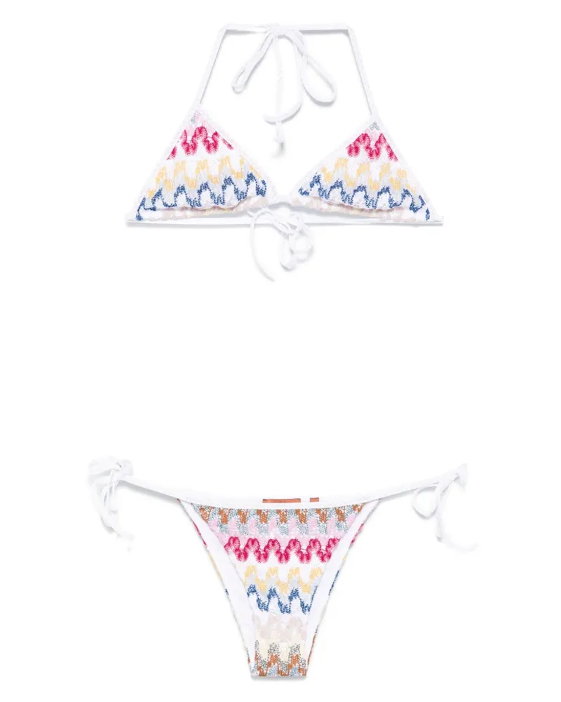 Missoni Bikini mit Lamé-Effekt - Weiß Weiß