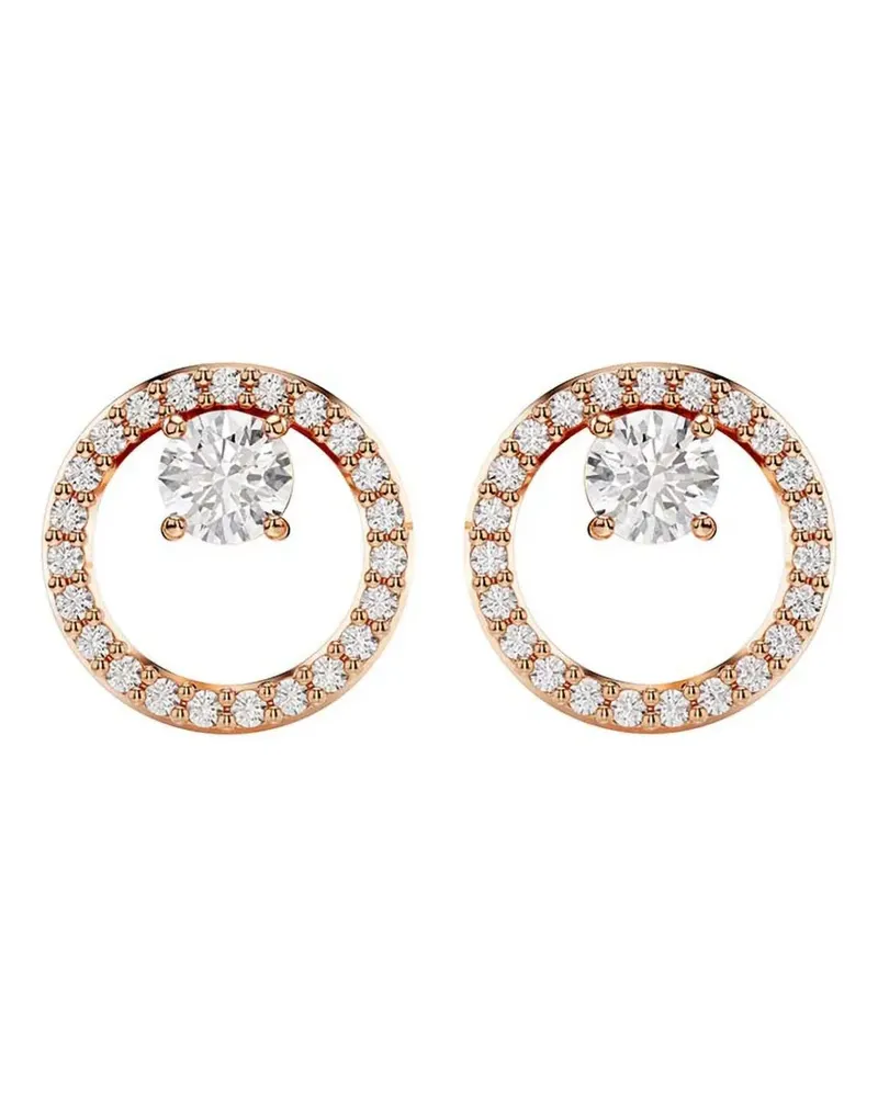Swarovski Ohrringe mit Kristallen - Rosa Rosa