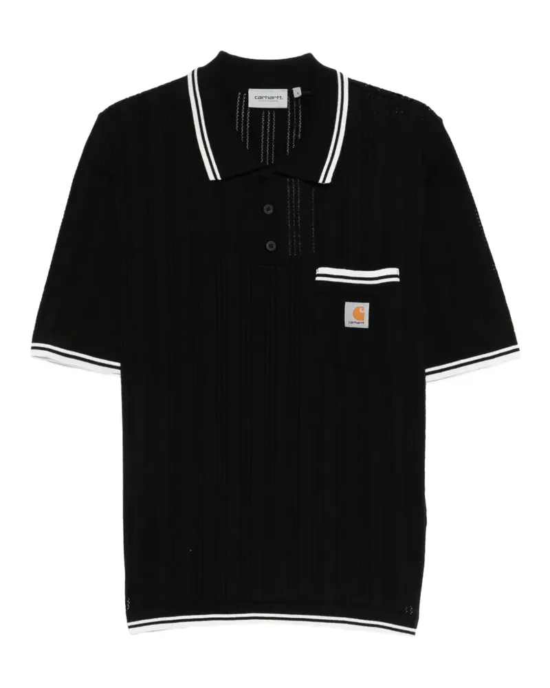 Carhartt WIP Gestricktes Ramsey Poloshirt - Schwarz Schwarz