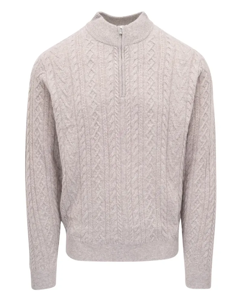 Peter Millar Pullover mit Zopfmuster - Grau Grau