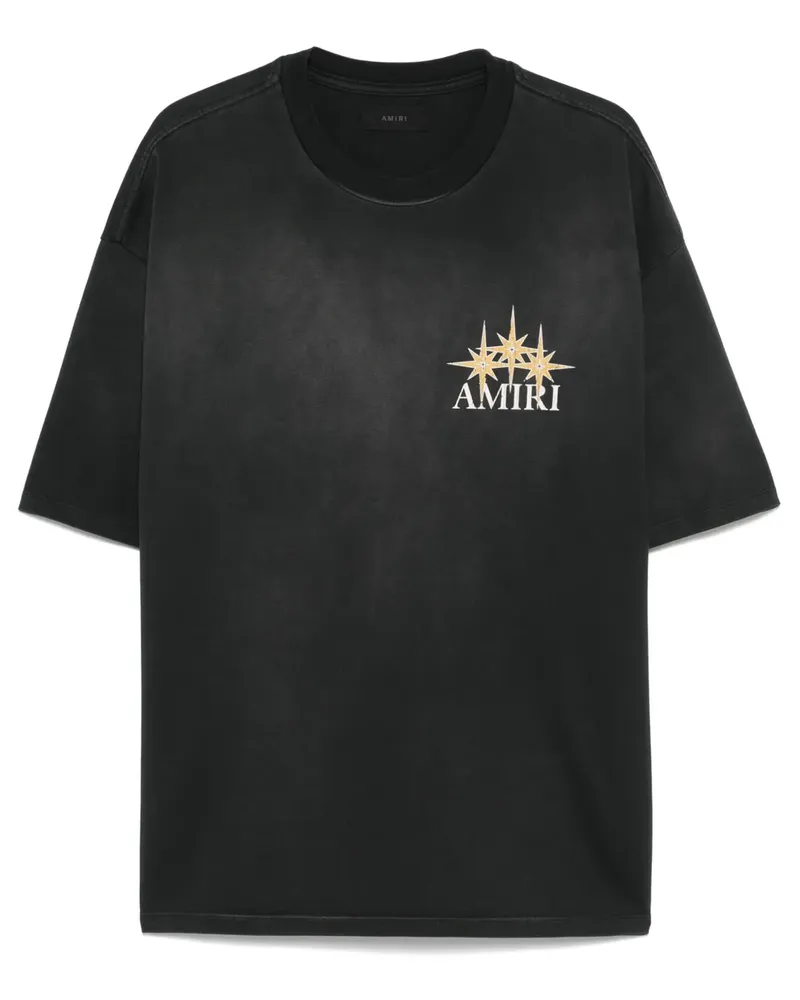 Amiri Starburst T-Shirt - Schwarz Schwarz