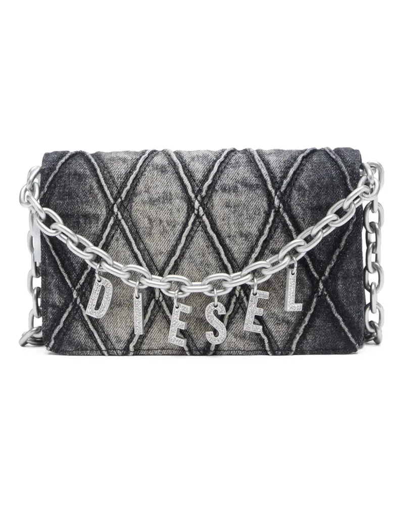 Diesel Charm-D Portemonnaie - Schwarz Schwarz