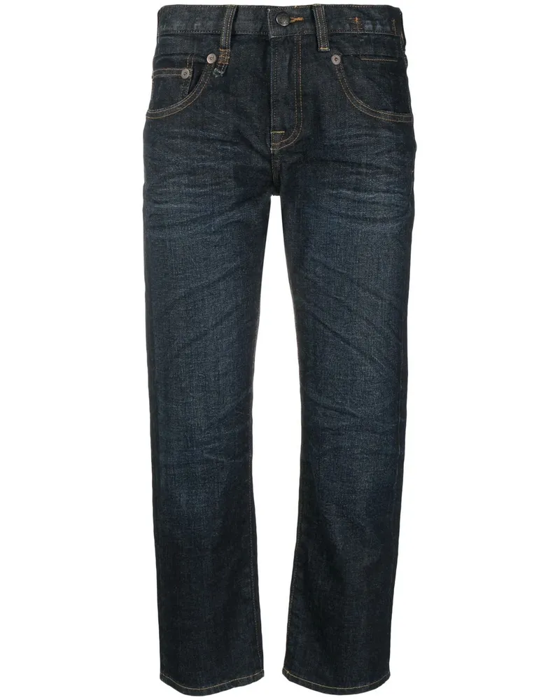 R13 Jeans im Cropped-Design - Blau Blau