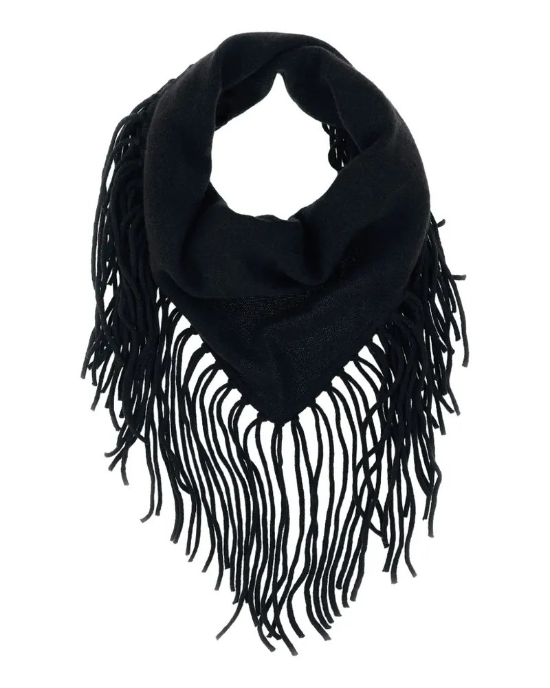 P.A.R.O.S.H. Without fringe-trim scarf - Schwarz Schwarz