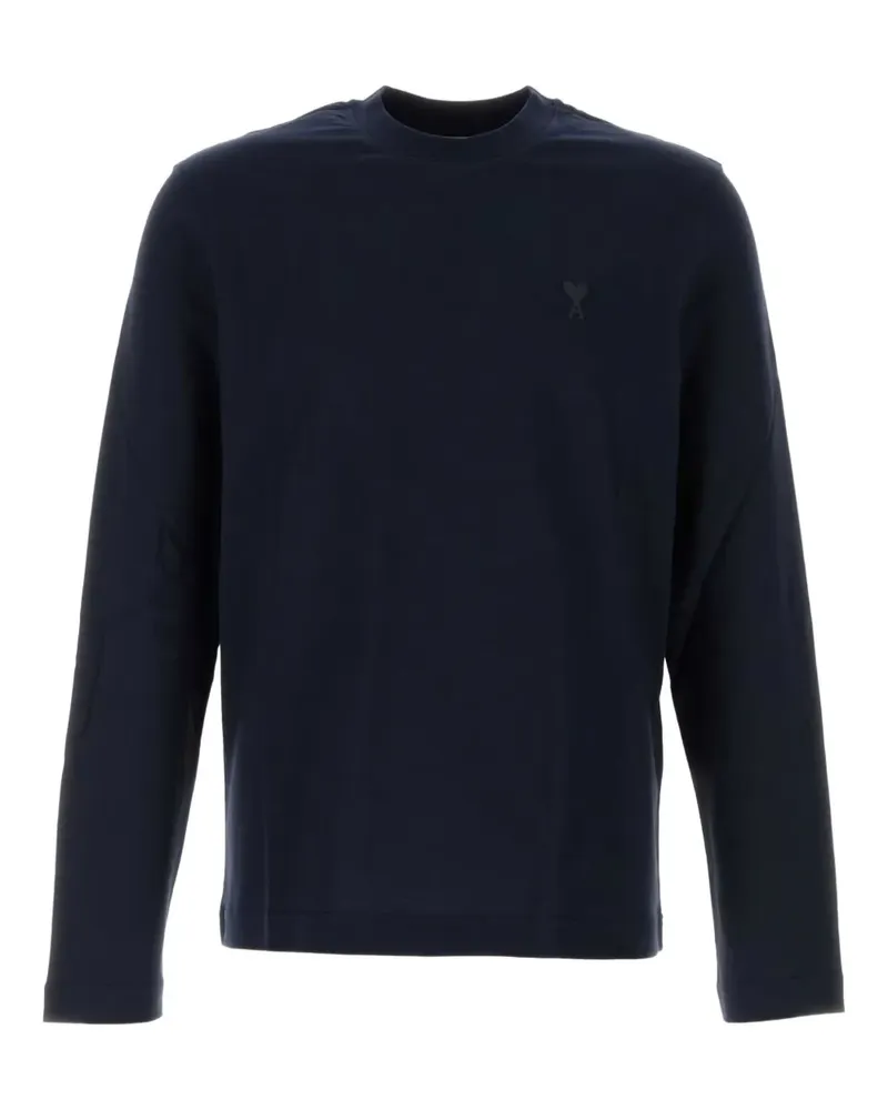 AMI Paris Klassisches Langarmshirt - Blau Blau