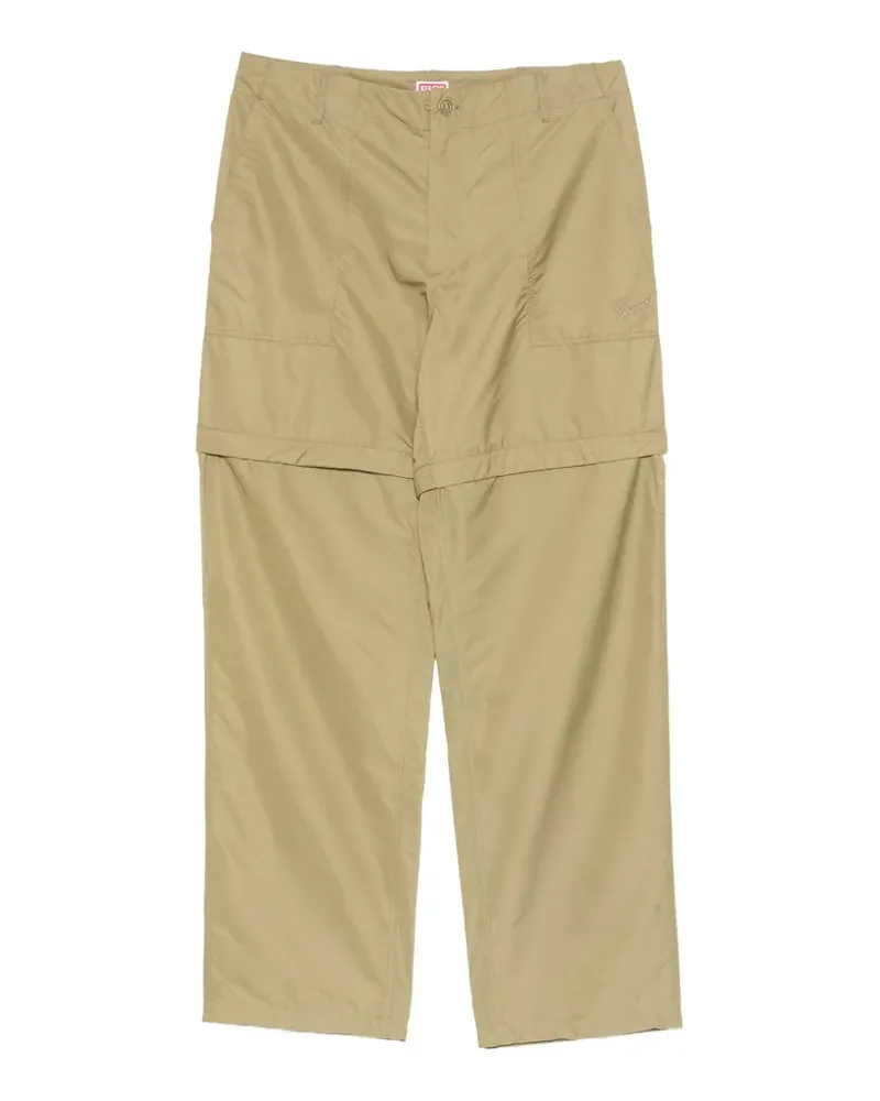 Kenzo Hose mit Logo-Stickerei - Grün Grün