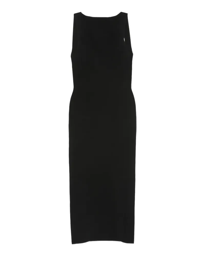 Cult Gaia Ava open-back ribbed-knit midi dress - Schwarz Schwarz