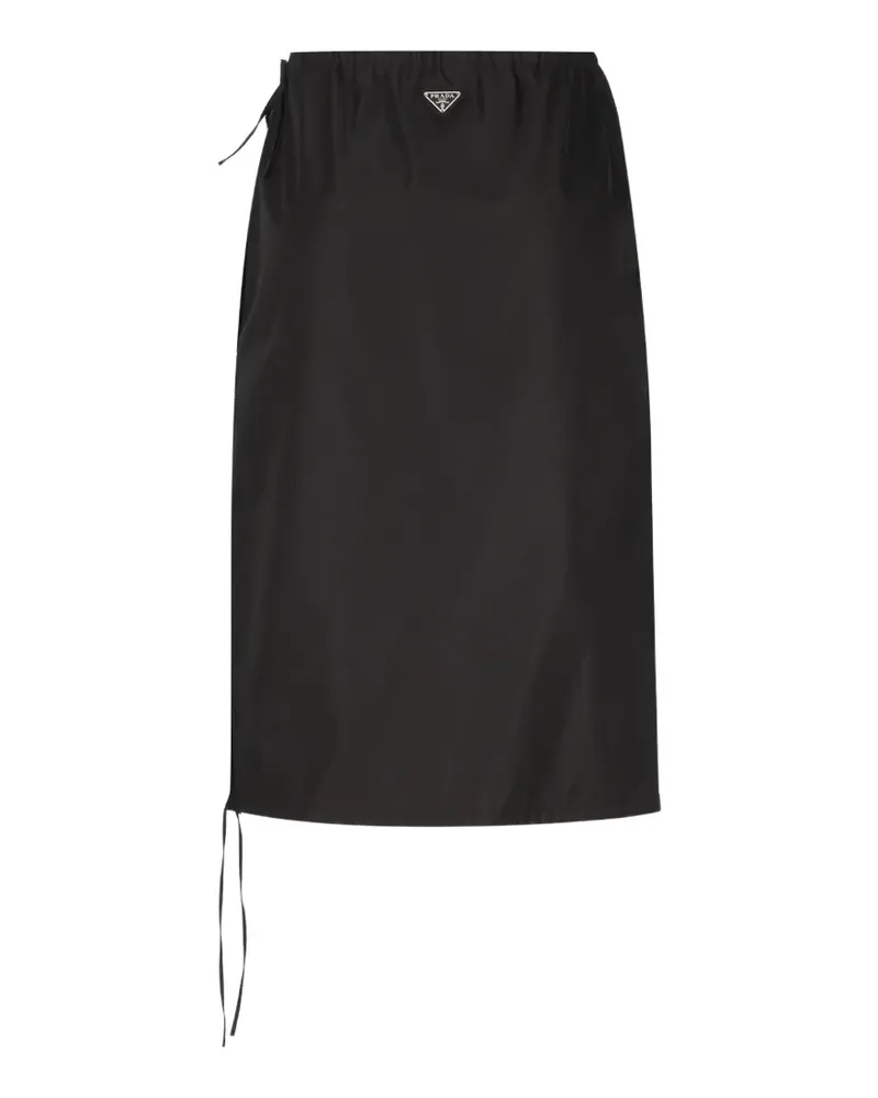 Prada Bleistiftrock aus Re-Nylon - Schwarz Schwarz