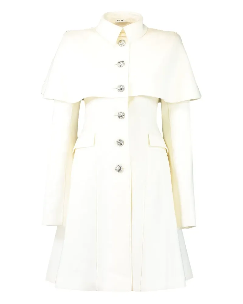 ADEAM cape-design coat - Weiß Weiß