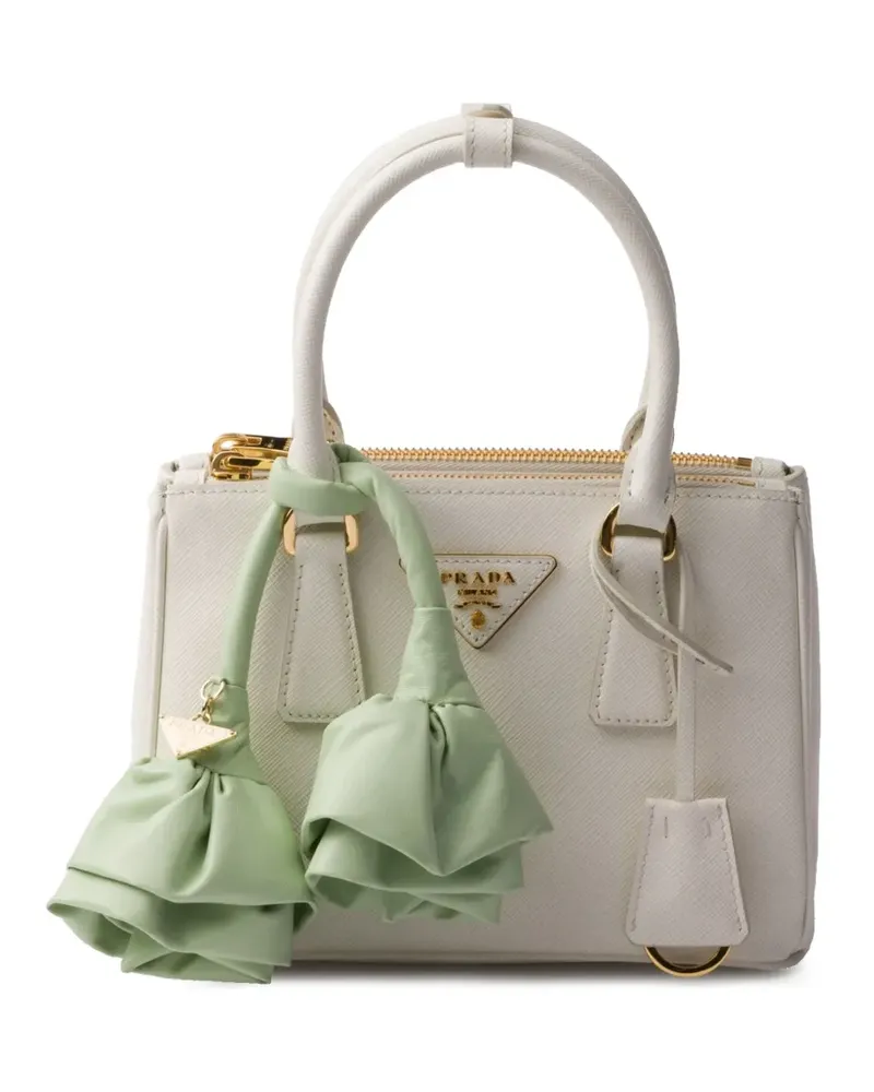 Prada Mini Galleria Tasche - Weiß Weiß