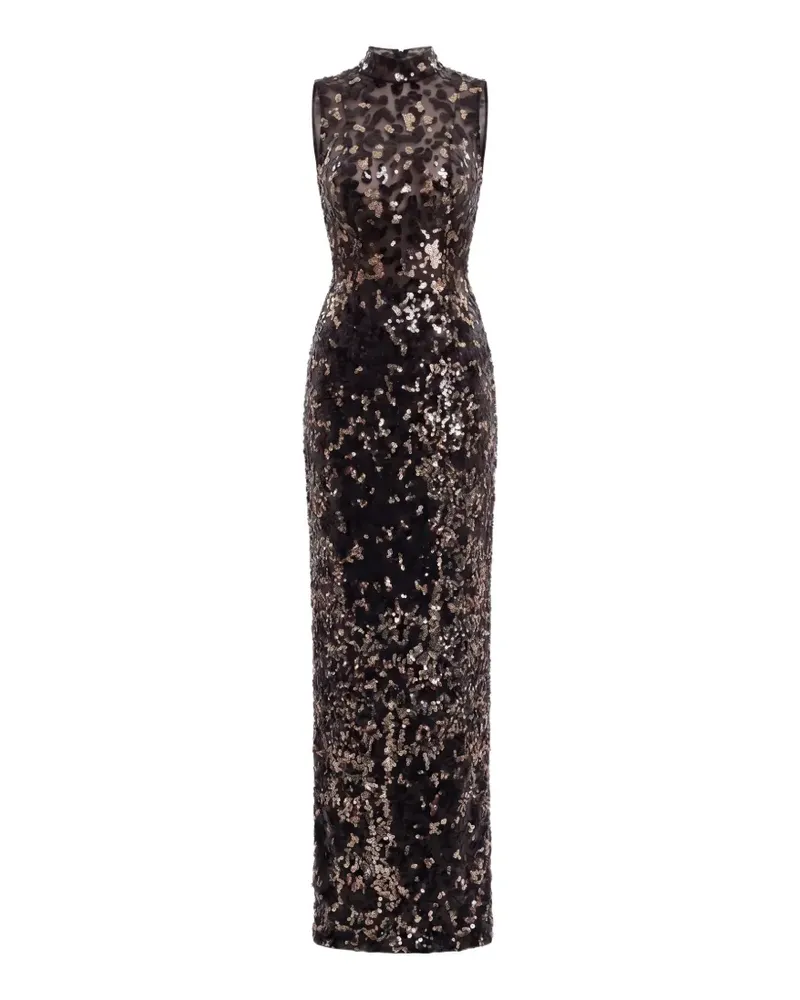 Saiid Kobeisy sequin-embroidered sleeveless maxi dress - Schwarz Schwarz