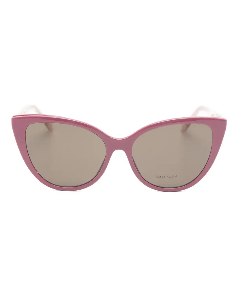 Moschino cat-eye clip-on glasses - Rosa Rosa