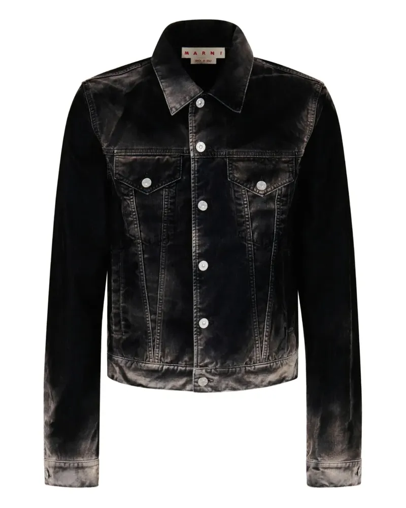 Marni Jeansjacke mit Ombré-Effekt - Schwarz Schwarz