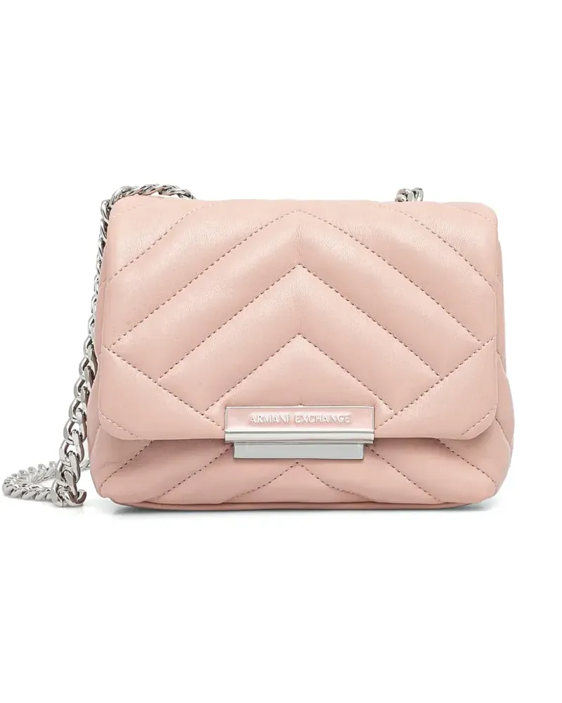 Armani Exchange Gesteppte Umhängetasche - Rosa Rosa