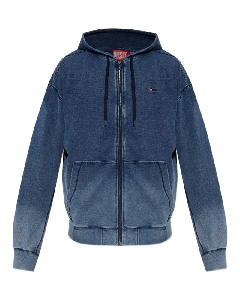 Diesel faded zip-up hoodie - Blau Blau