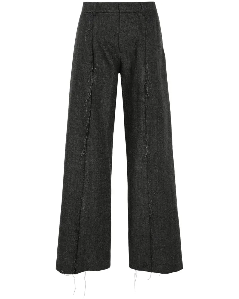 R13 Hose mit markanten Nähten - Grau Grau