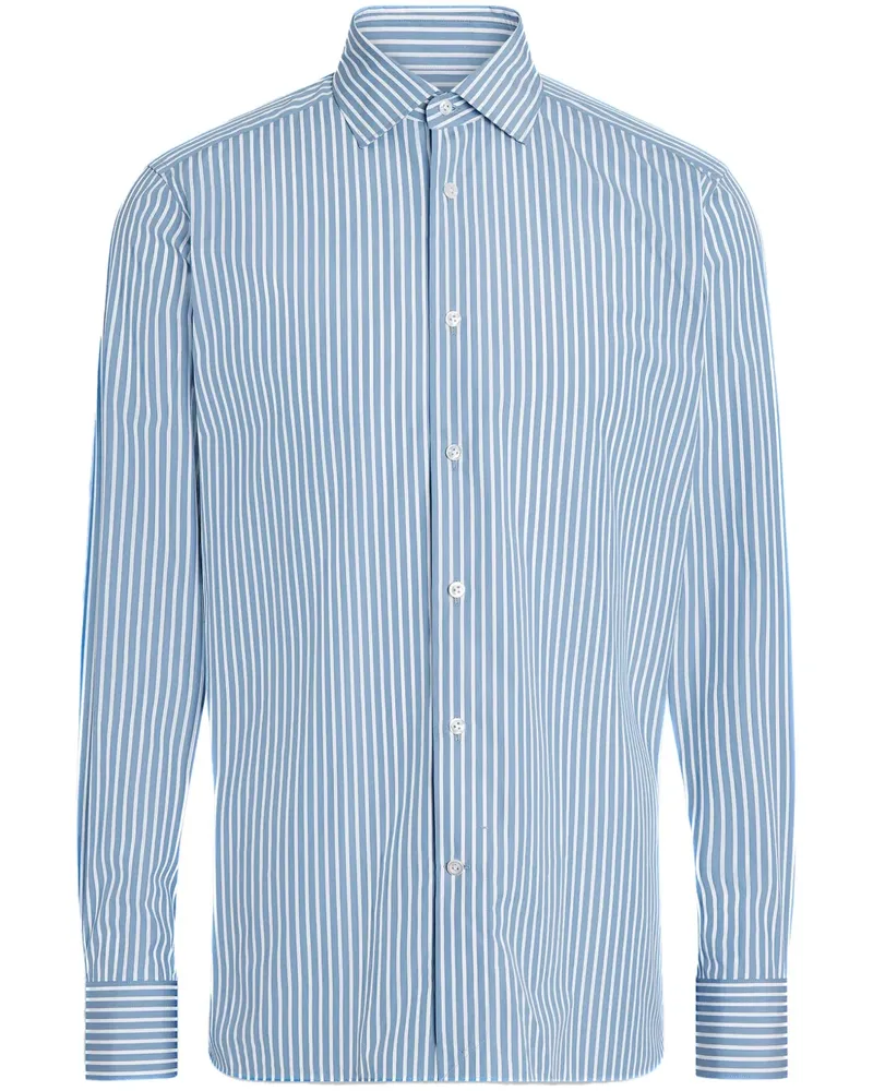 Ermenegildo Zegna Gestreiftes Centoventimila Hemd - Blau Blau