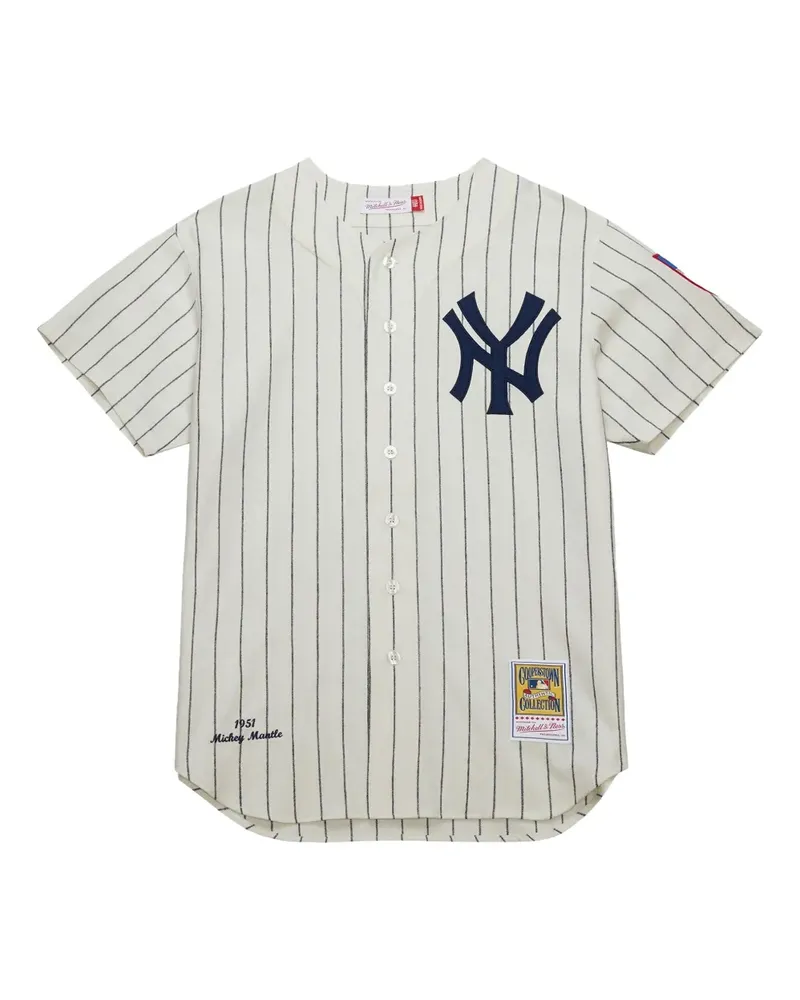 Mitchell & Ness Mickey Mantle New York Yankees 1951 Hemd - Nude Nude
