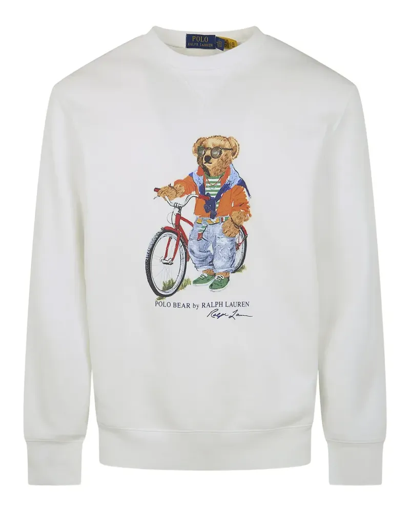 Ralph Lauren Sweatshirt mit Polo Bear - Weiß Weiß