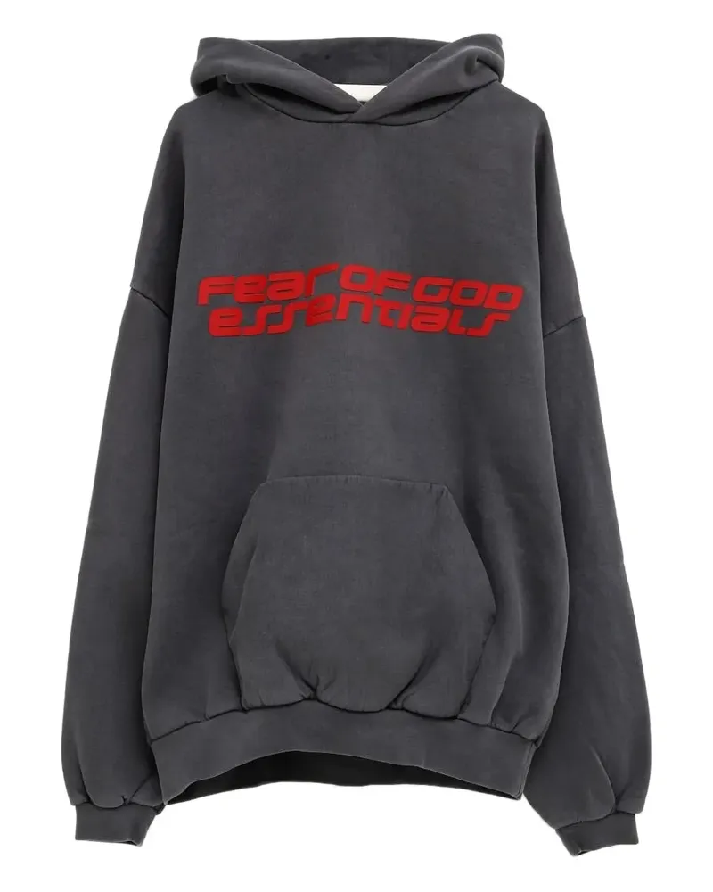 Fear of God 90s logo-print hoodie - Grau Grau
