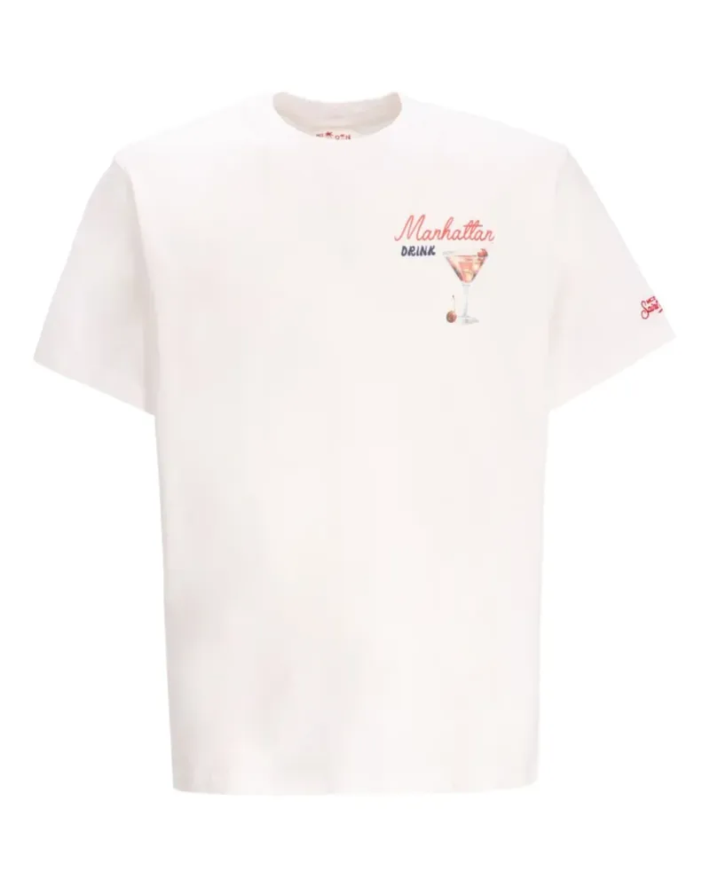 MC2 Saint Barth T-Shirt mit grafischem Print - Weiß Weiß