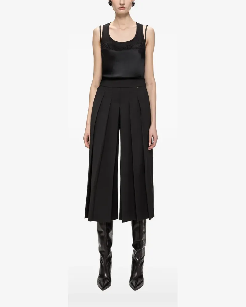 NISSA Oberteil im Layering-Look - Schwarz Schwarz