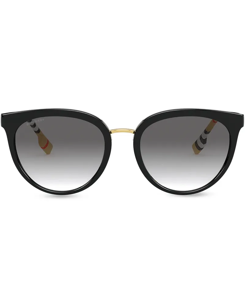 Burberry Sonnenbrille mit Print - Schwarz Schwarz