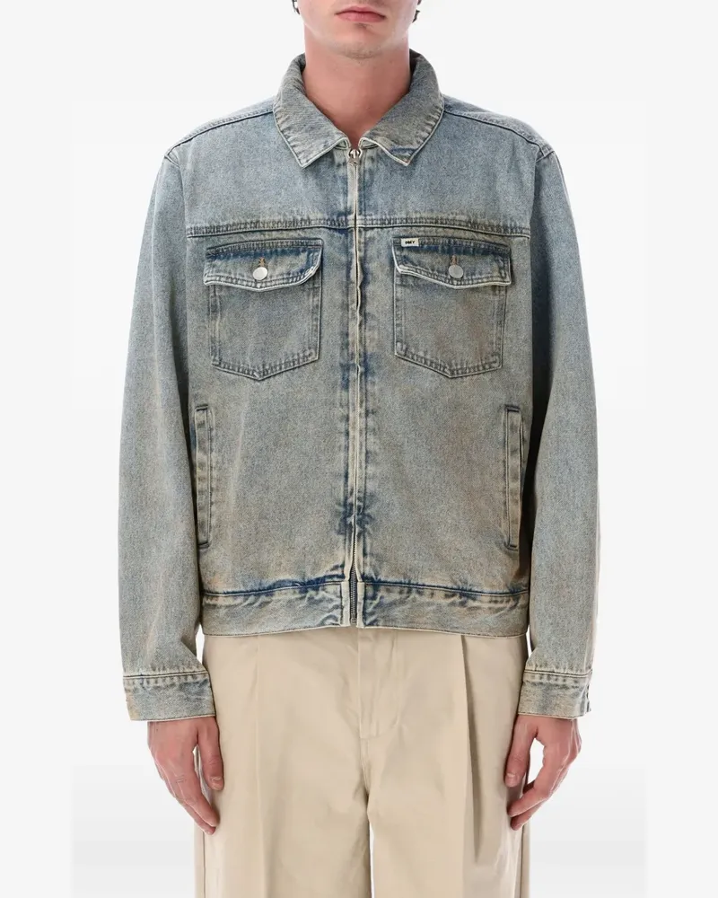Obey pocket trucker jacket - Blau Blau