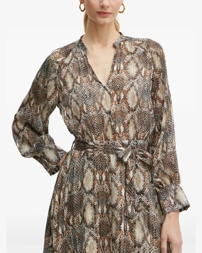 Morgan Minikleid mit Animal-Print - Braun Braun