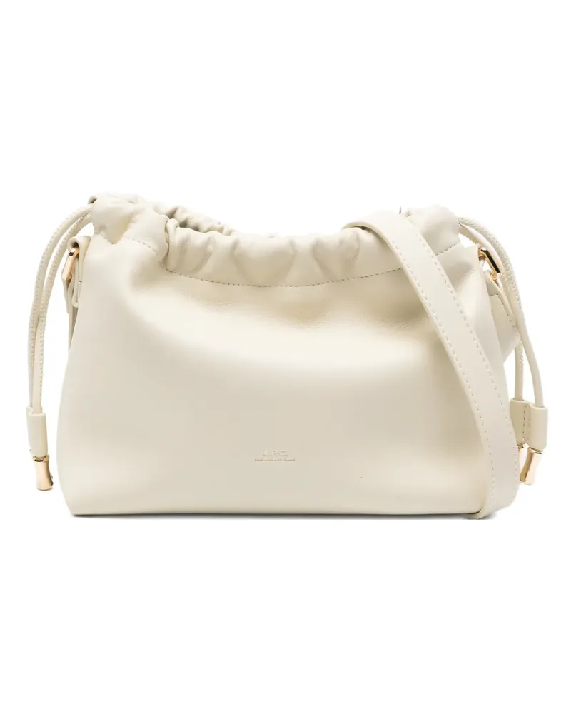 A.P.C. Mini Ninon Schultertasche mit Kordelzug - Nude Nude