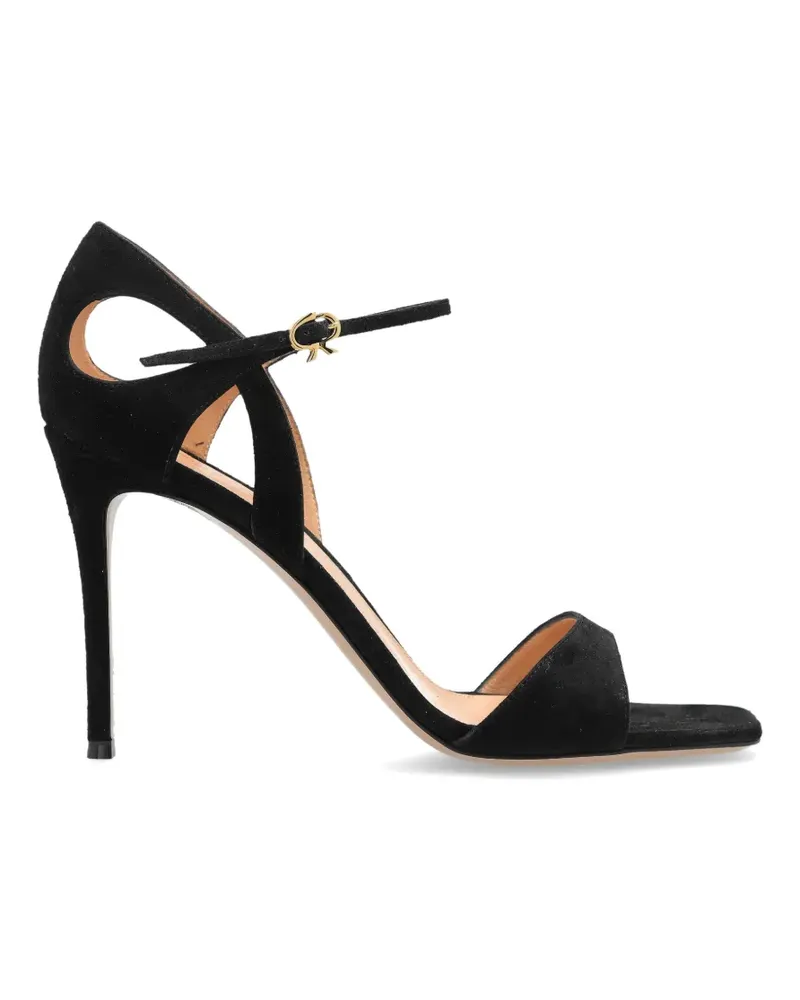Gianvito Rossi Camnero suede ankle-strap pumps - Schwarz Schwarz