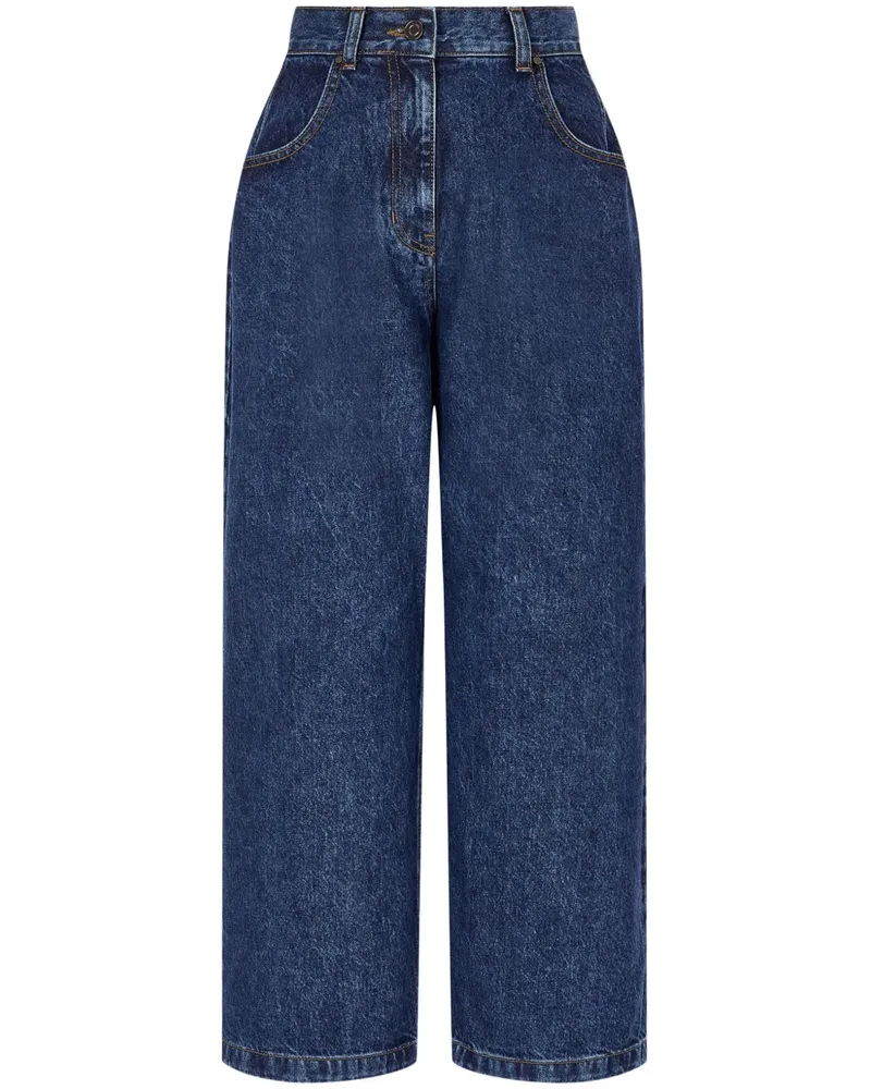 STUDIO TOMBOY Jeans mit weitem Bein - Blau Blau