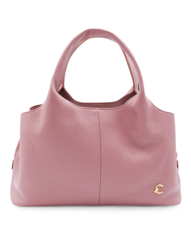 Coccinelle grained leather tote bag - Rosa Rosa