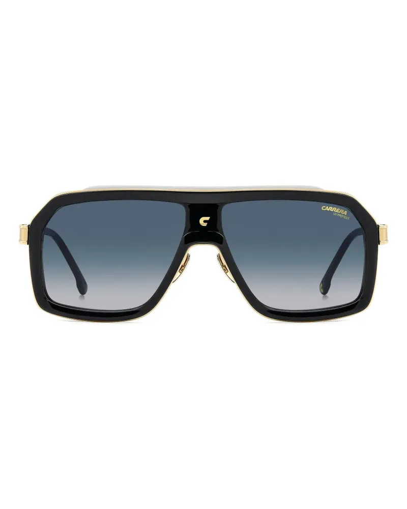 Carrera Sonnenbrille mit Logo-Print - Schwarz Schwarz