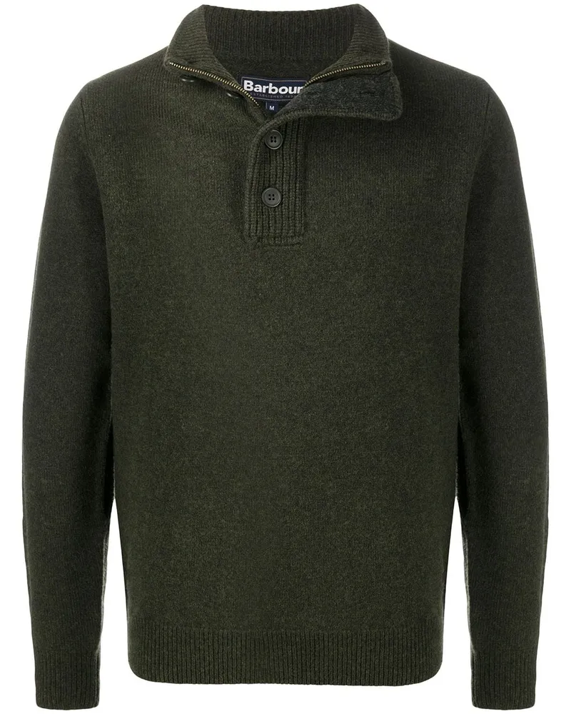 Barbour Pullover mit Stehkragen - Grün Grün