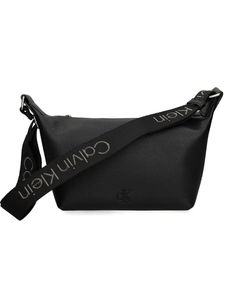 Calvin Klein Umhängetasche mit Logo-Riemen - Schwarz Schwarz