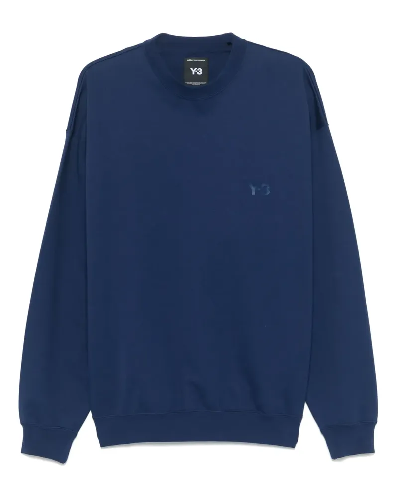 Y-3 Sweatshirt aus Frottee - Blau Blau