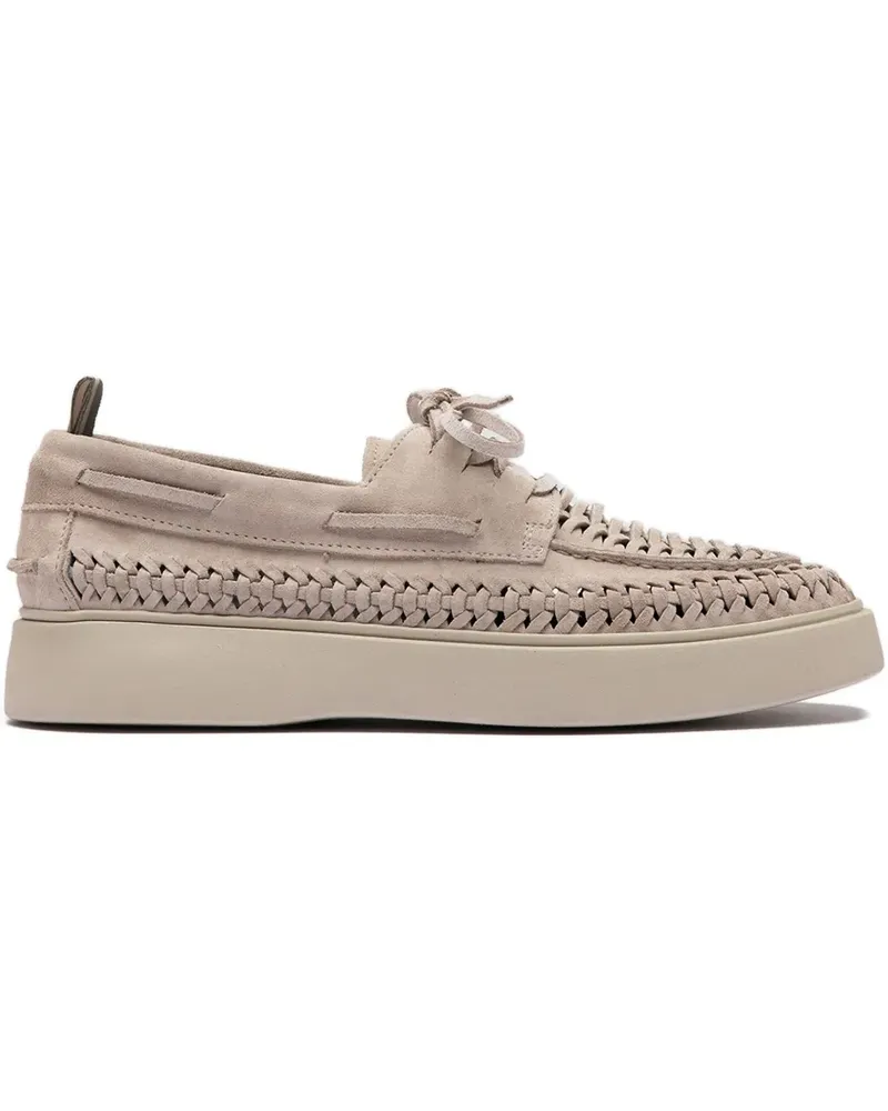 Officine Creative Italia Loafer mit Webmuster - Nude Nude