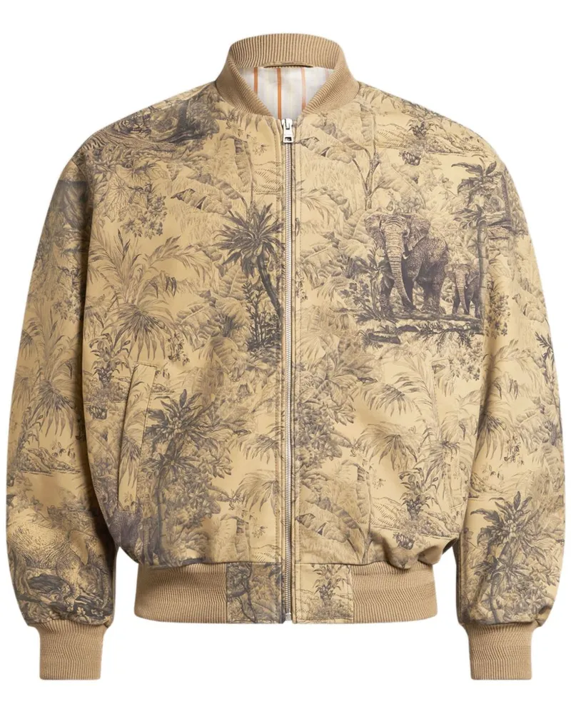 Etro Bomberjacke mit abstraktem Print - Nude Nude