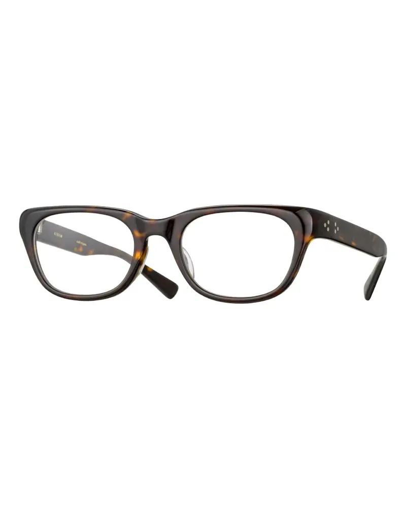 EYEVAN 7285 Eckige Malecon-E Brille - Braun Braun