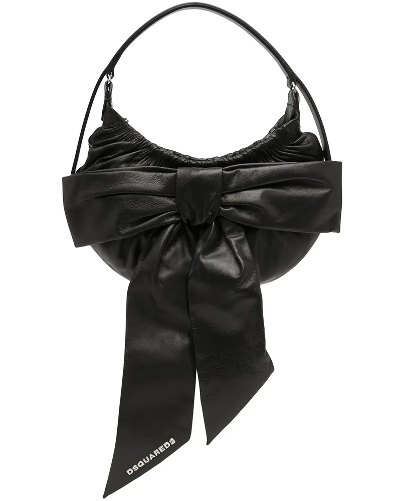 Dsquared2 Hobo-Tasche mit Schleife - Schwarz Schwarz
