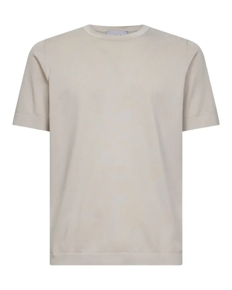 D4.0 Geripptes T-Shirt - Nude Nude