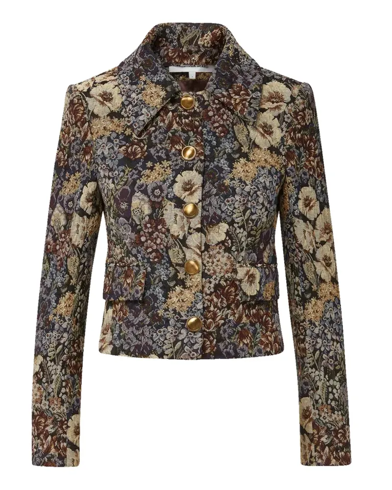Veronica Beard Wilde floral-tapestry fitted jacket - Violett Violett