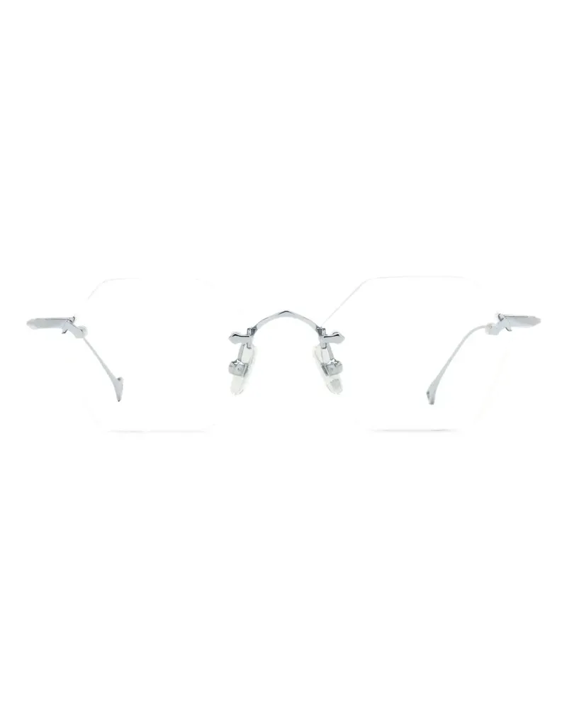 Eyepetizer Brille mit geometrischem Gestell - Silber Silber