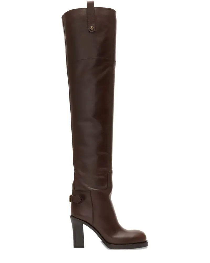 Burberry Cavalier Overknee-Stiefel 85mm - Braun Braun