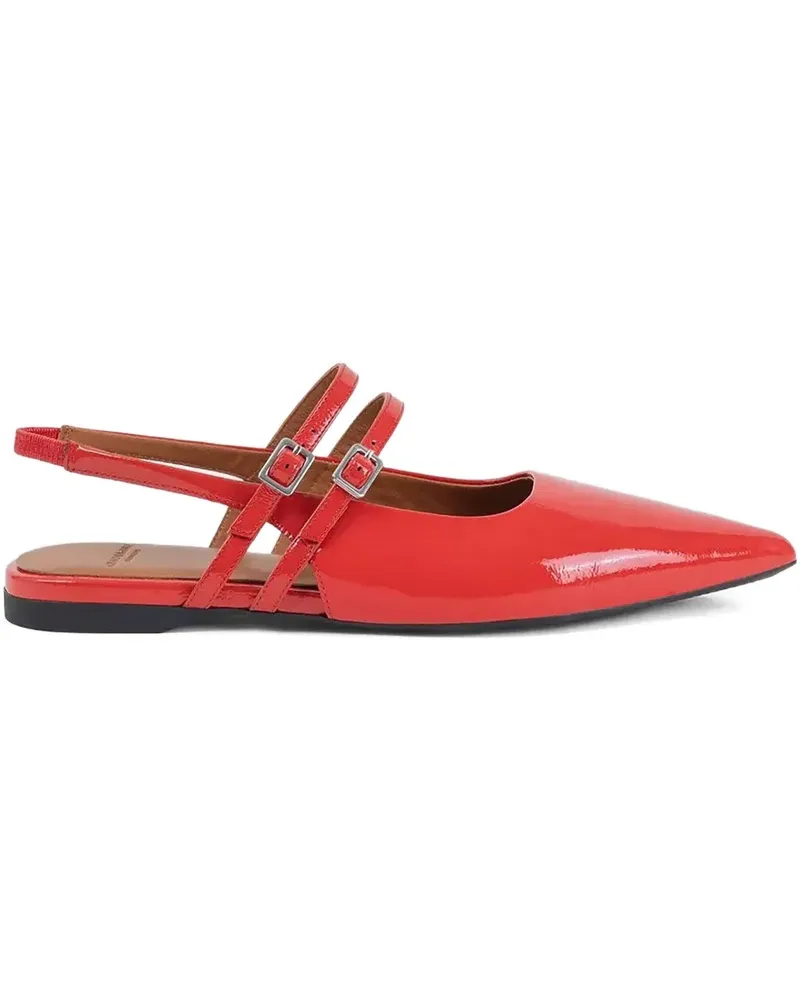 Vagabond Hermine Slingback-Ballerinas aus Lackleder - Rot Rot