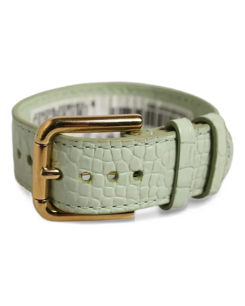 Dolce & Gabbana textured leather bracelet - Nude Nude