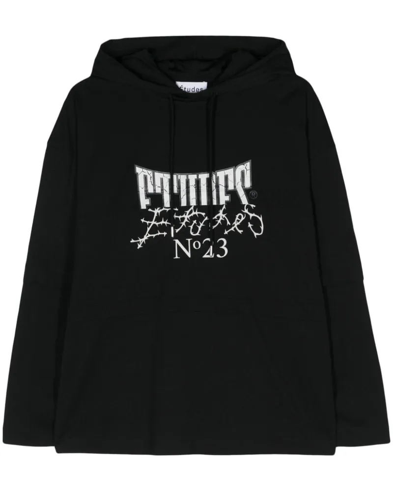 Études Studio The Pave N23 Hoodie - Schwarz Schwarz