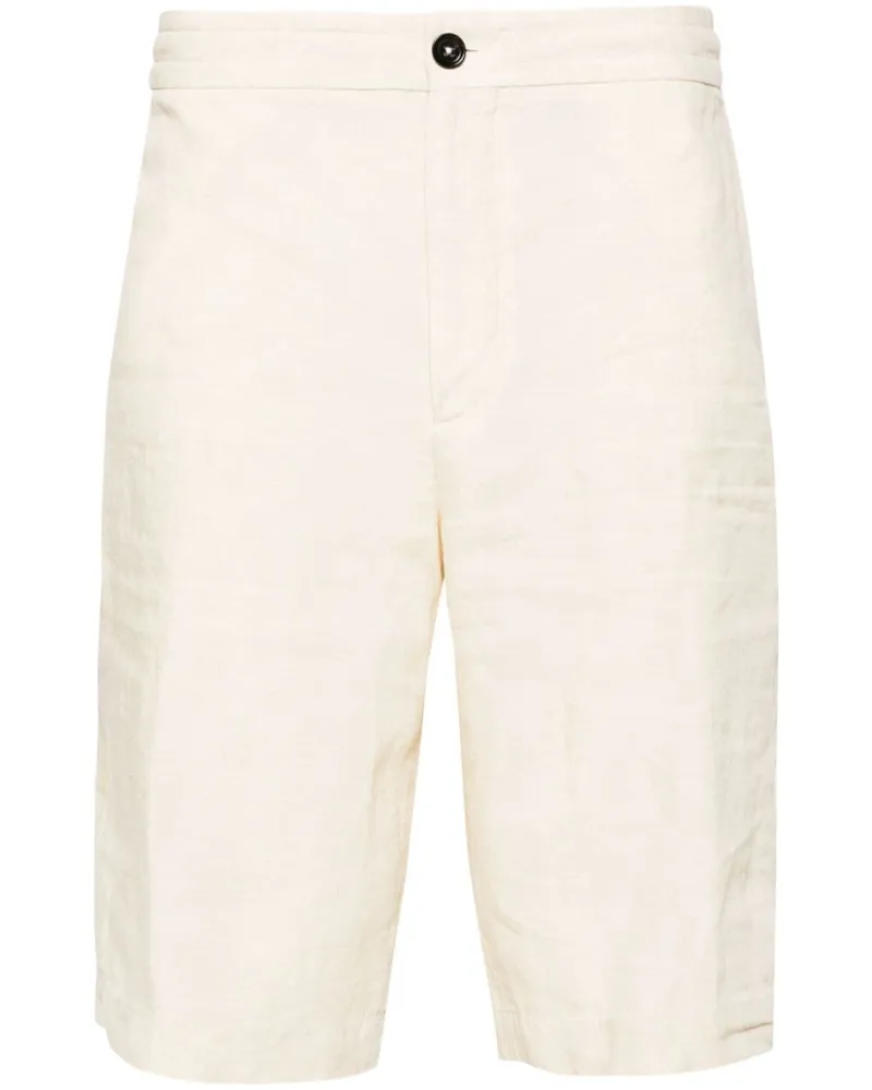 Ermenegildo Zegna Shorts aus Leinen mit Kordelzug - Nude Nude
