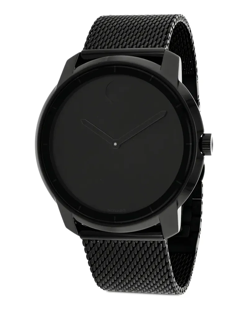Movado Bold mesh-strap 44mm watch - Schwarz Schwarz